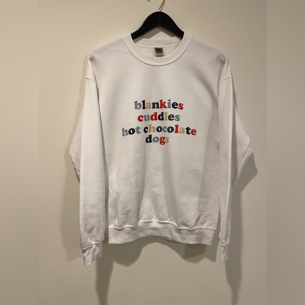 White graphic sweatshirt